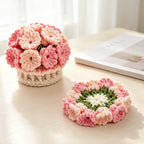 Crochet Flower Coaster Set