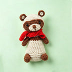 Crochet bear DIY kit contents | Knoblom