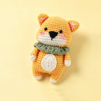 Handmade crochet Shiba Inu charm, gift-ready | Knoblom