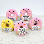 Handmade crochet donut, cheerful desk companion | Knoblom