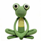 Handmade crochet frog finished doll version | Knoblom