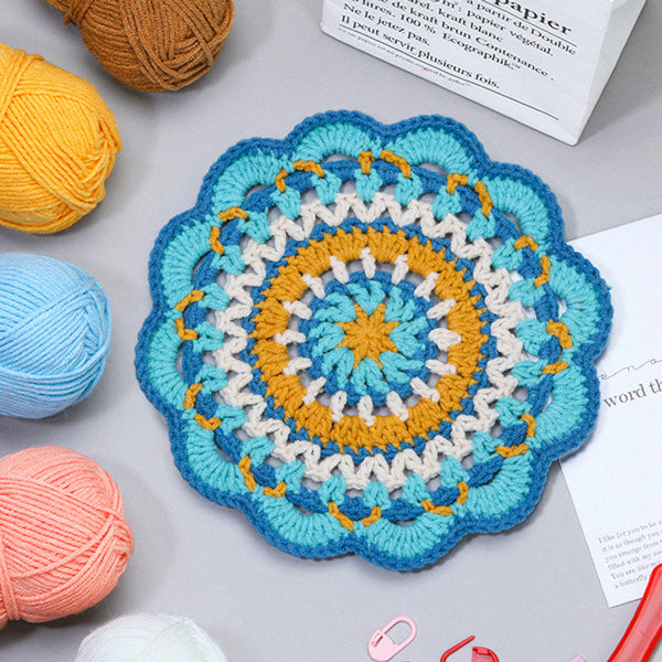 Handmade Crochet Flower Coaster